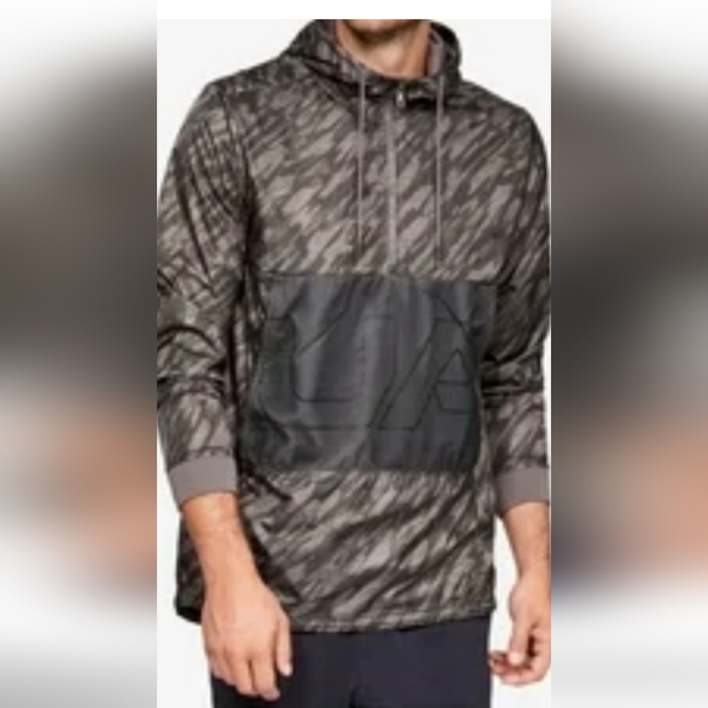 Under Armour Mens Camo-print Windbreaker Jacket